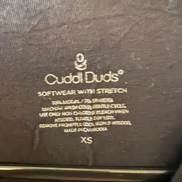 Cuddl Duds Black Softwear Top - Picture 3 of 5